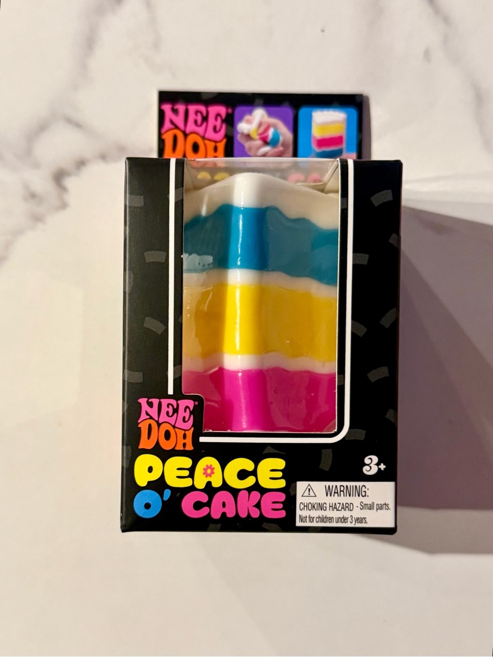 Needoh Peace O'Cake - Pink, Yellow, Blue